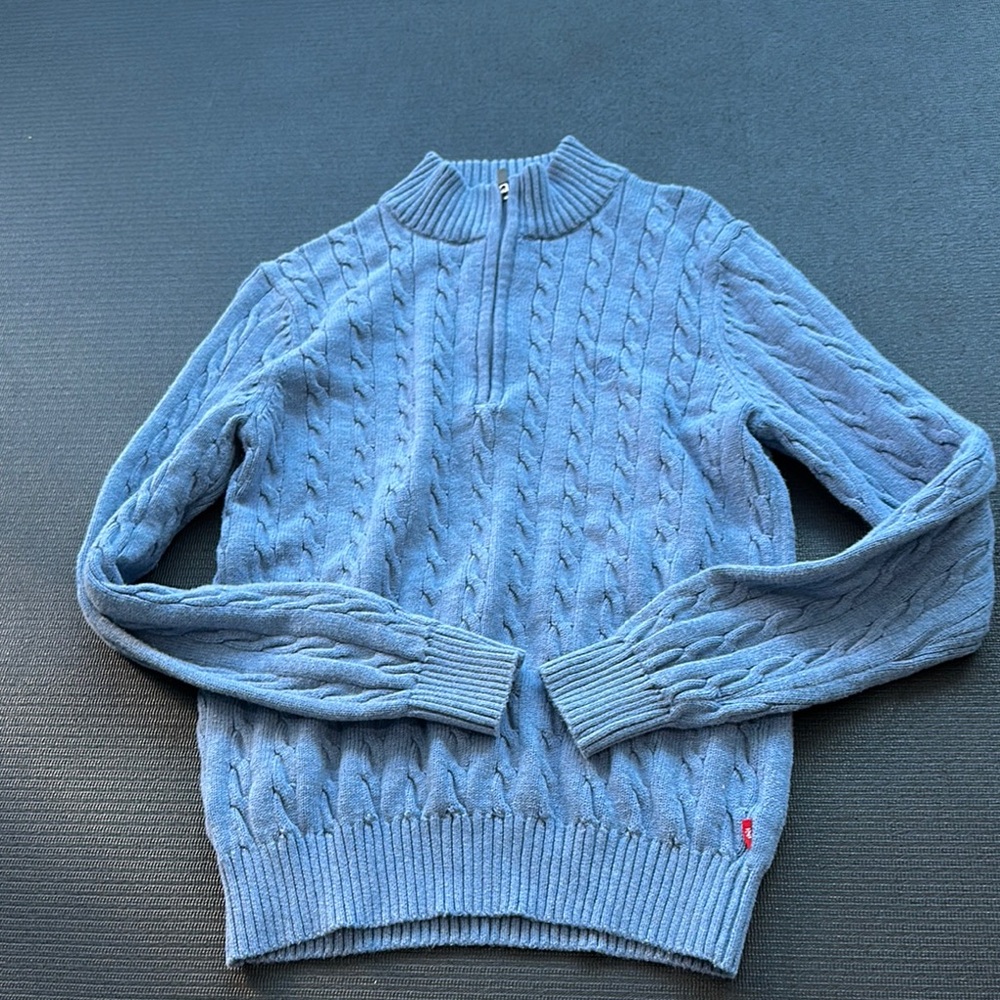 💜5 for $25 Izod Blue Zip Up Sweater